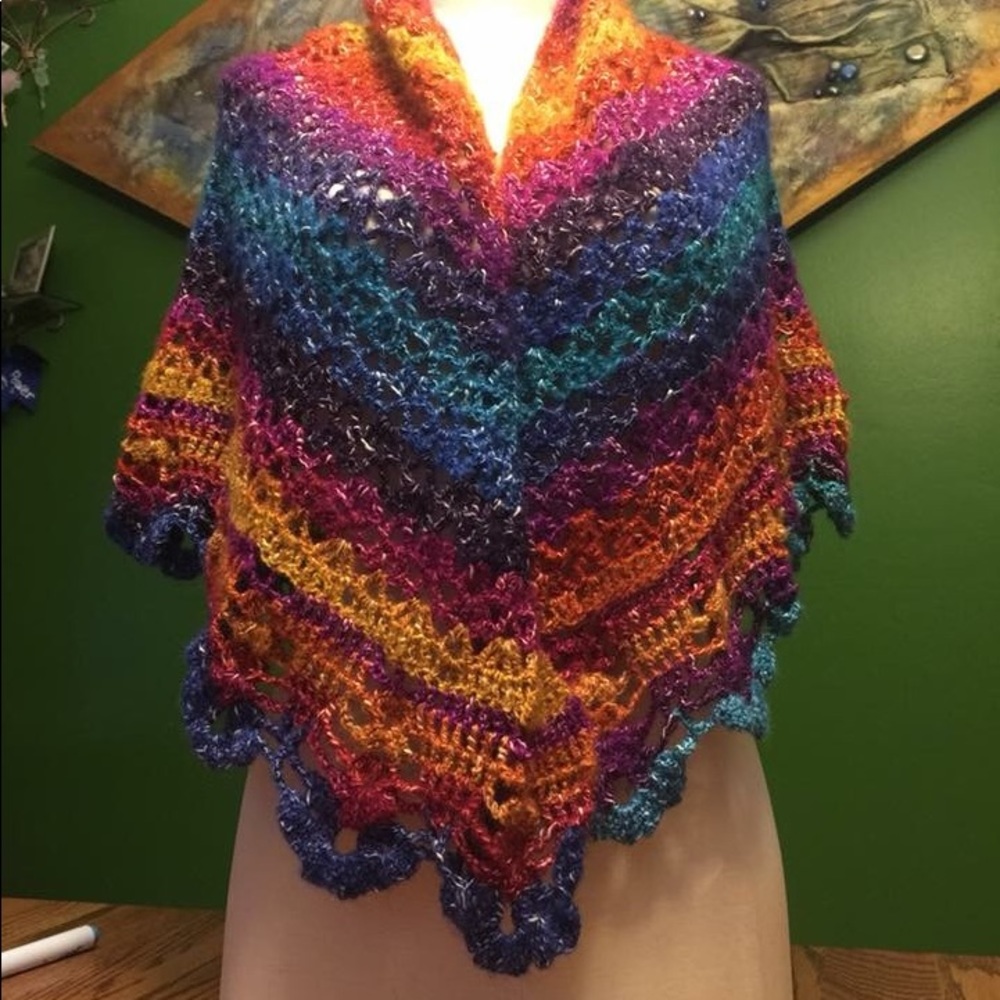 Rainbow shawl